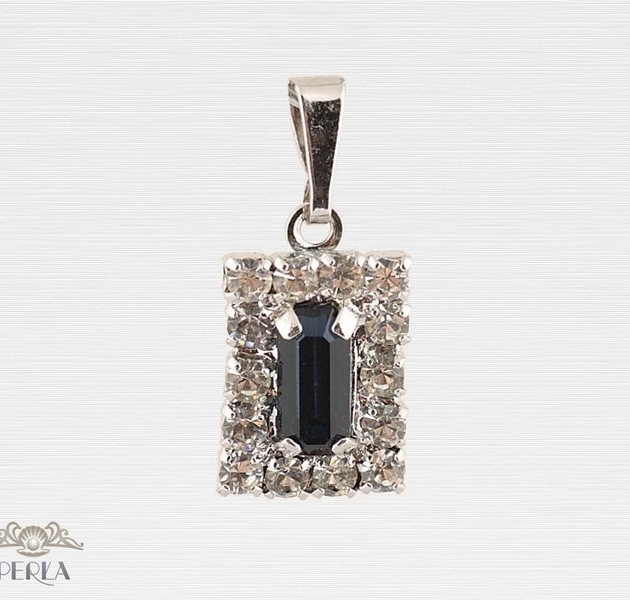 Granatowe okno (srebrzyste)