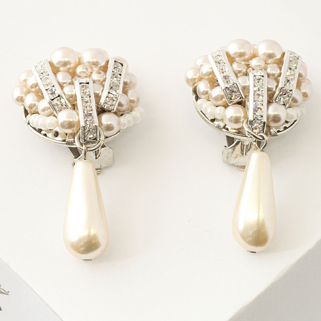 Klipsy perłowe