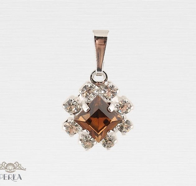 Ziggurat (srebrzysty wisior)