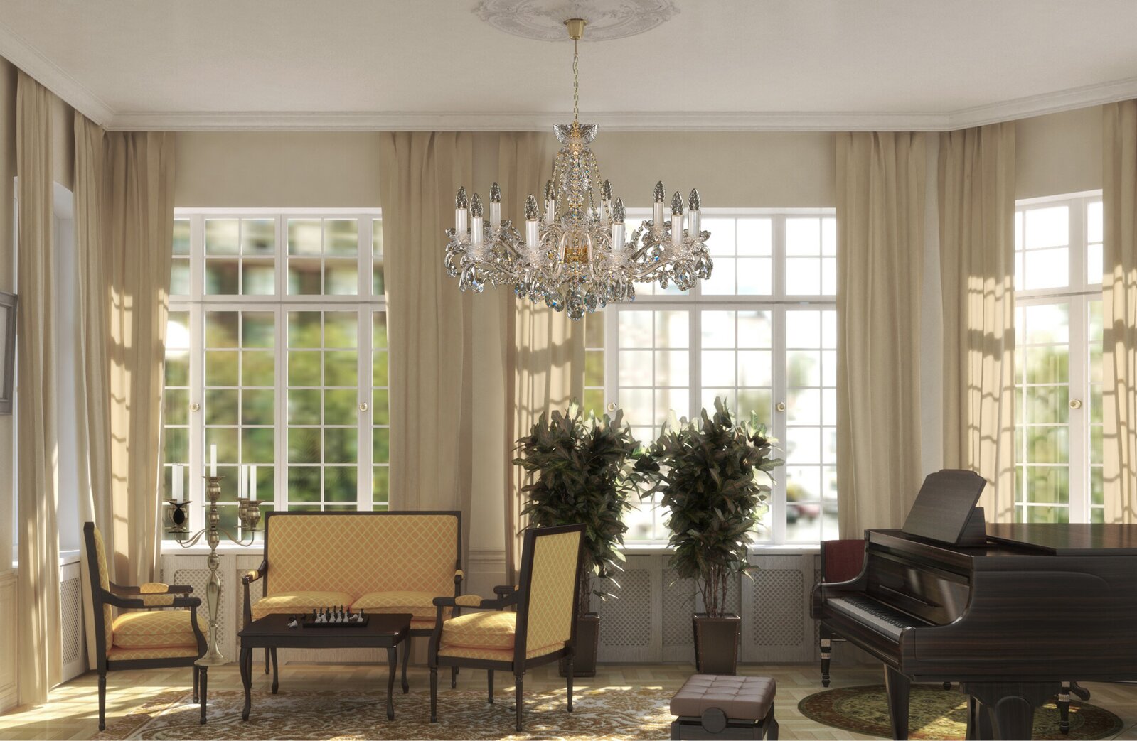 ŻYRANDOL KRYSZTAŁOWY EL1631042 - obrazek 2