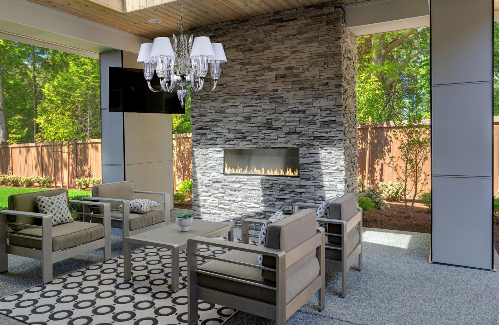 ŻYRANDOL Z ABAŻURAMI L016Ni - obrazek 2