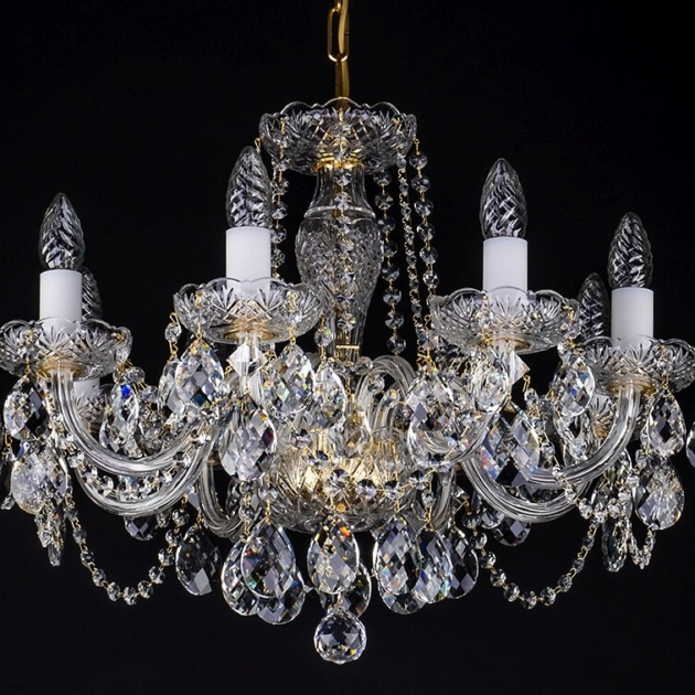 ŻYRANDOL Z CIĘTEGO SZKŁA KRZYSZTAŁOWEGO  L16053CLNNI - srebrny