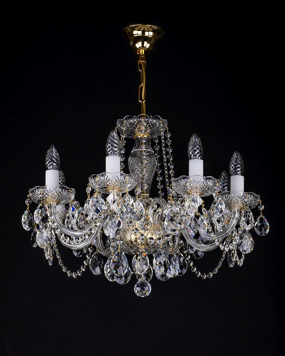 ŻYRANDOL Z CIĘTEGO SZKŁA KRZYSZTAŁOWEGO L16053CLNNI - srebrny - obrazek 3